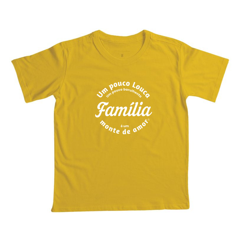 Camiseta Infantil Família - Um monte de amor