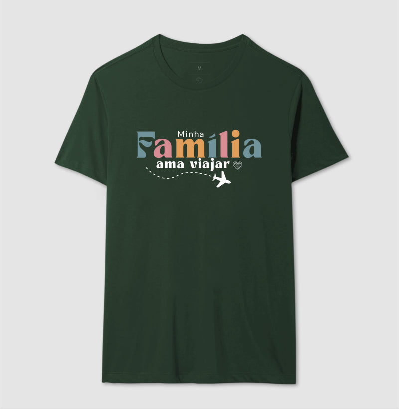 Camiseta Família Ama Viajar