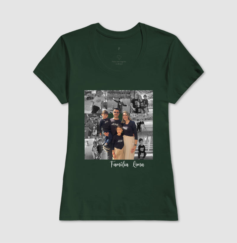 Camiseta Família - Quadrados de História
