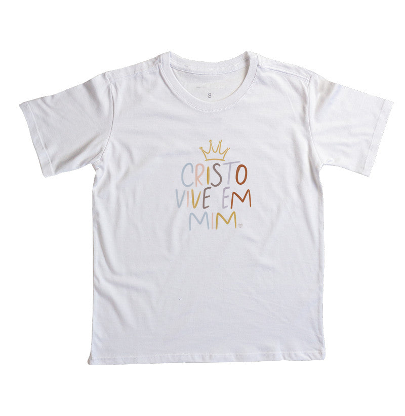 Camiseta Infantil - Cristo Vive em mim