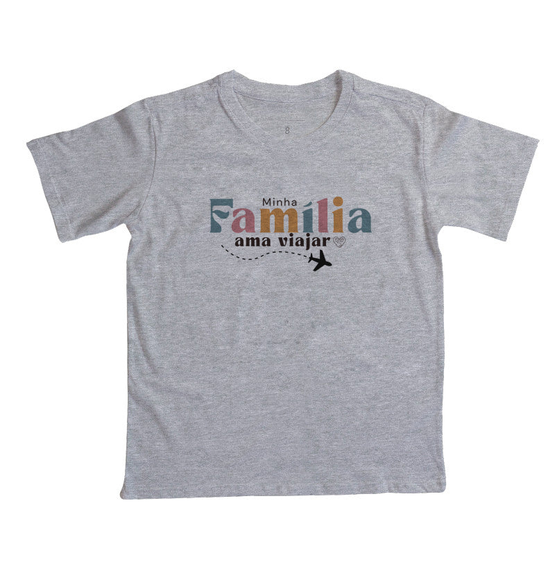 Camiseta Família Ama Viajar