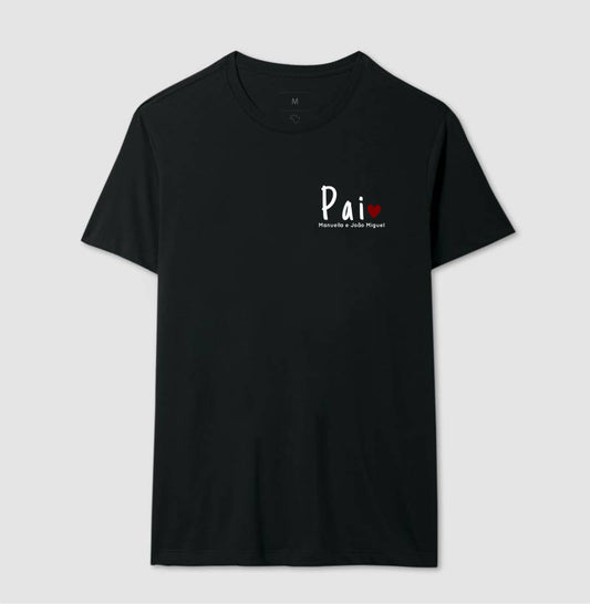 Camiseta Personalizada Pai e nome dos filhos