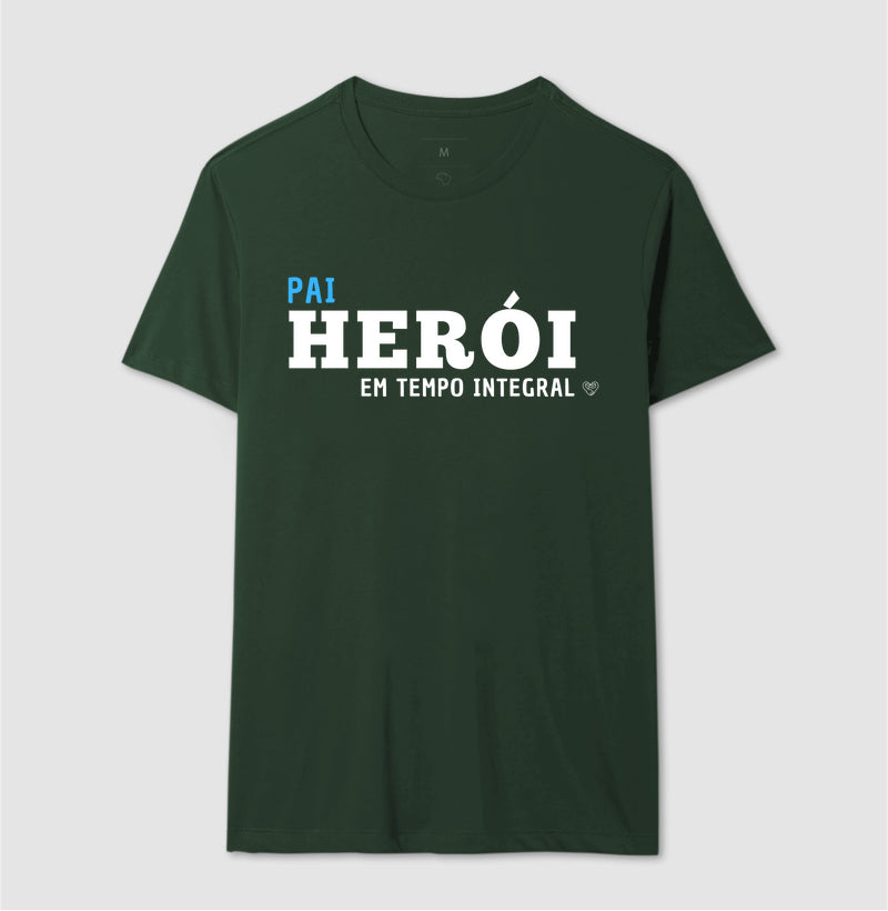 Camiseta Pai - Herói em tempo integral
