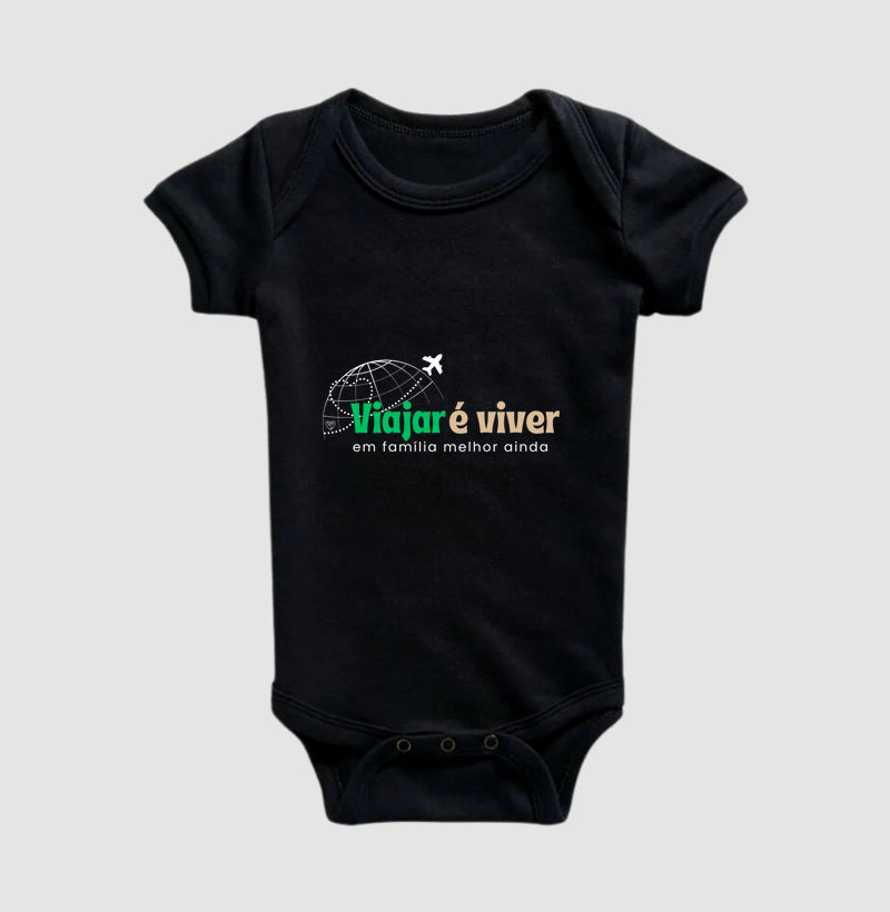 Body Infantil Viajar é Viver