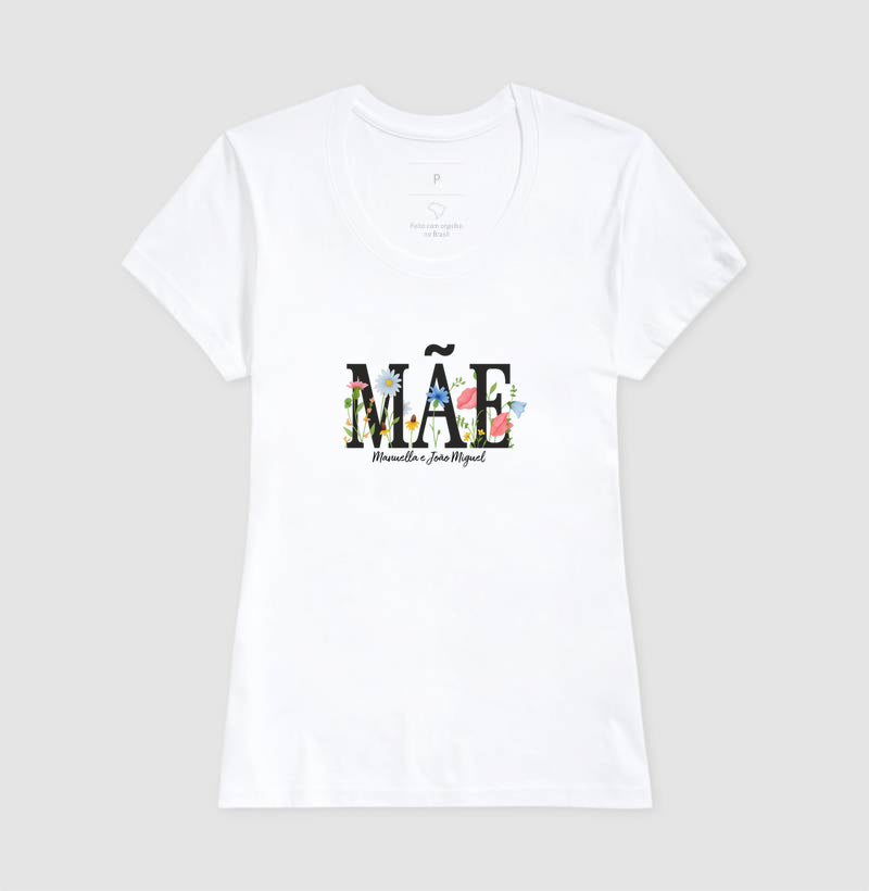 Camiseta Mãe Floral