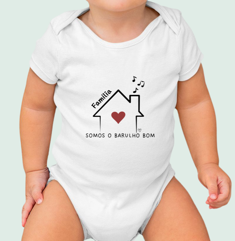 Body Infantil Família Somos o barulho bom