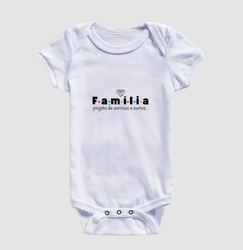 Body Infantil - Família Projeto de sorrisos e caos