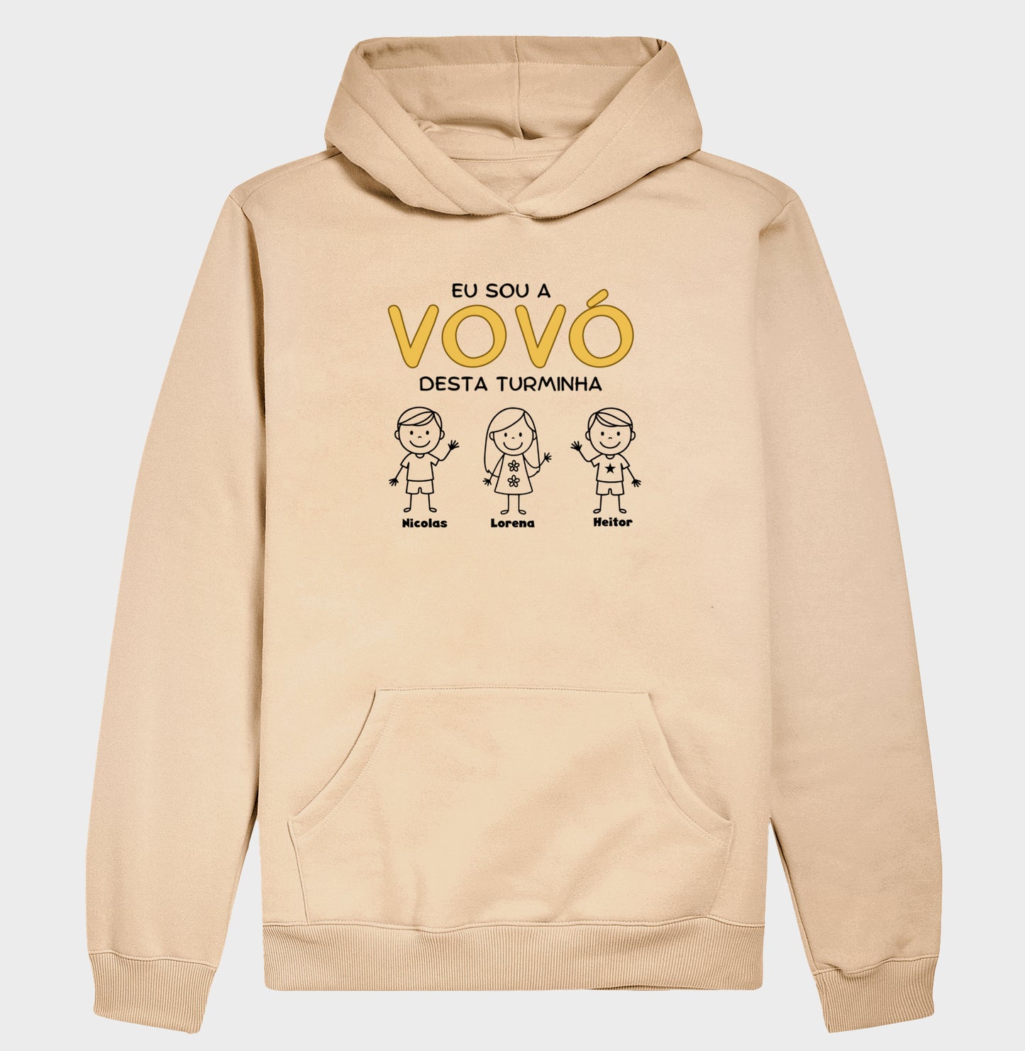 Moletom Personalizado Eu sou a Vovó/Vovô desta turminha