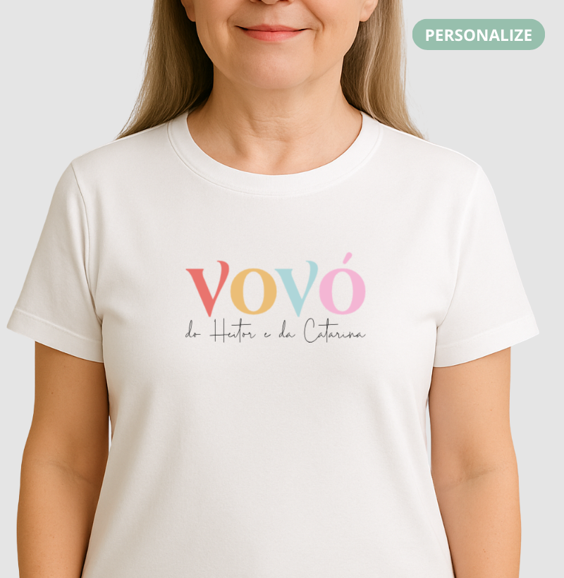 Camiseta - Vovó Colorida
