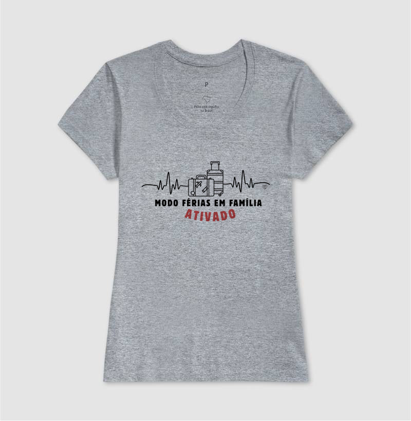Camiseta - Modo Férias em Família Ativado