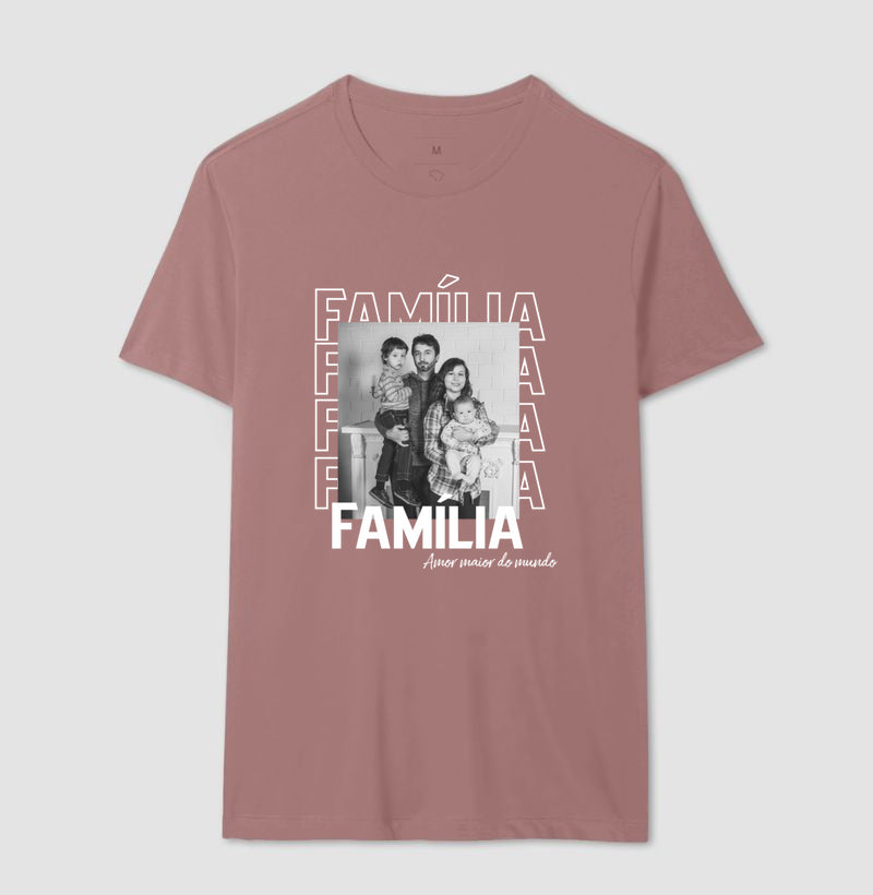 Camiseta - Família Amor maior do mundo