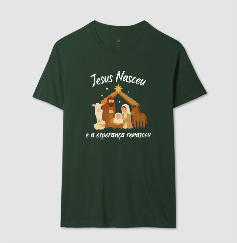 Camiseta natal Jesus Renasceu