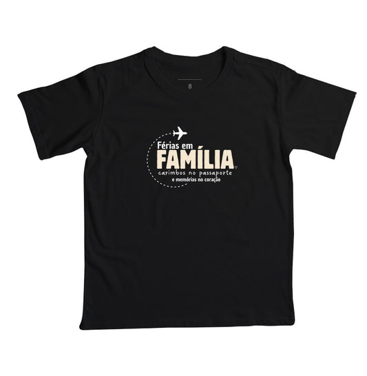 Camiseta Infantil Férias em Família