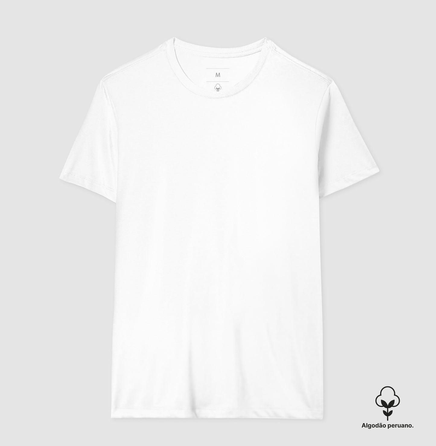 Camiseta Algodão Peruano Lisa