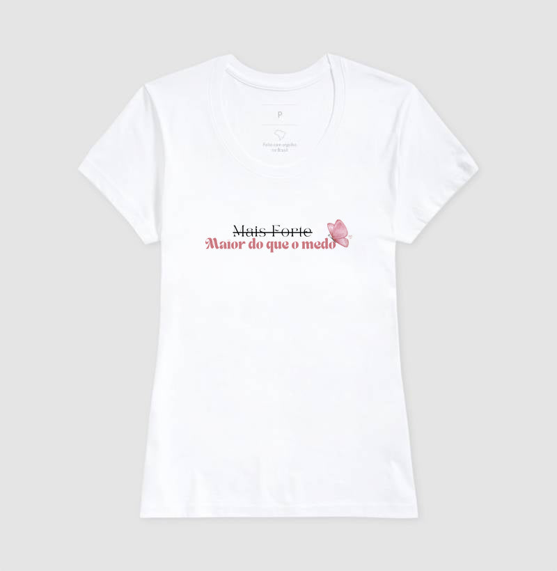 Camiseta Personalizada - Maior do que o Medo