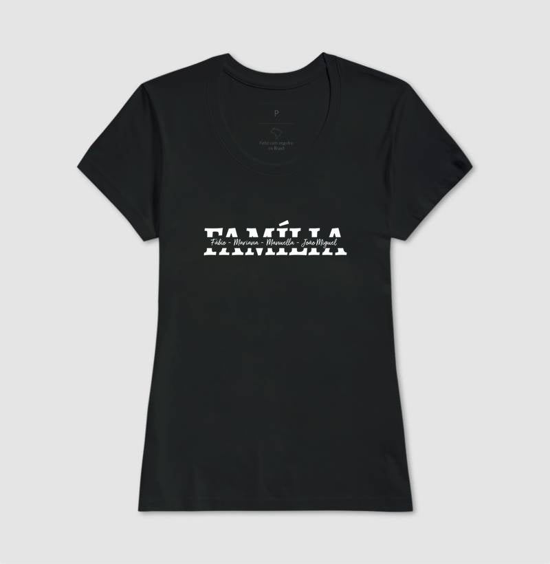 Camiseta Família - Nome dos integrantes