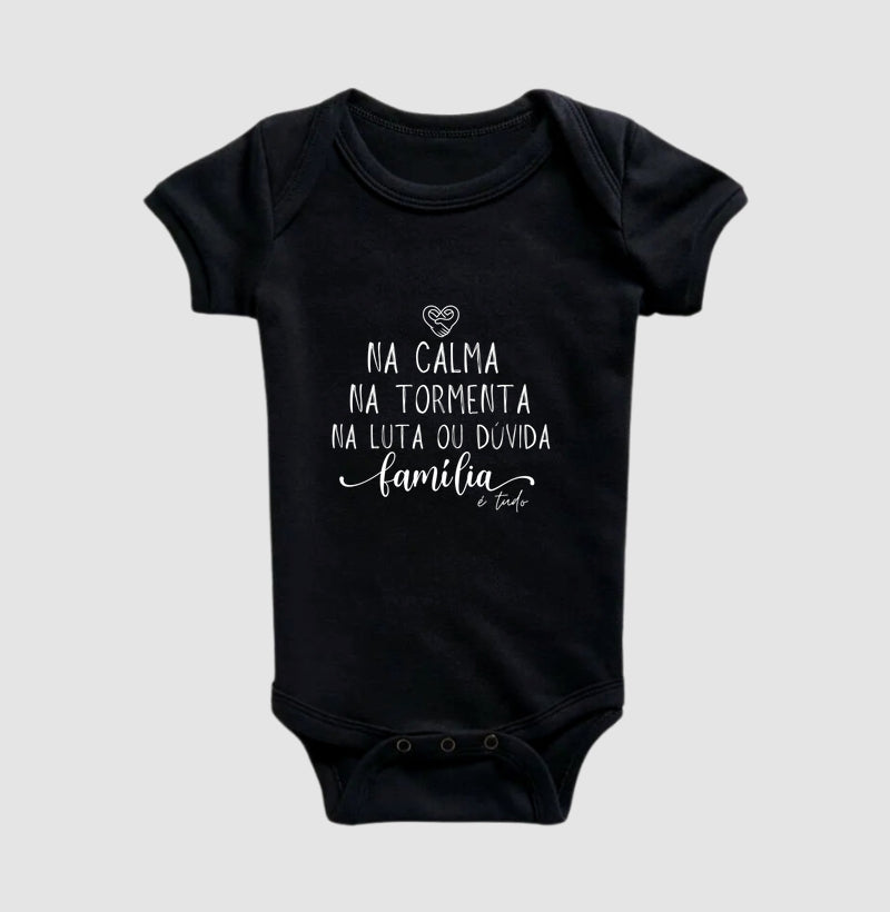 Body Infantil - Família Calma,paz e tormenta