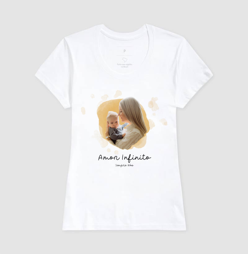 Camiseta Personalizada Mãe e Filho - Amor Infinito