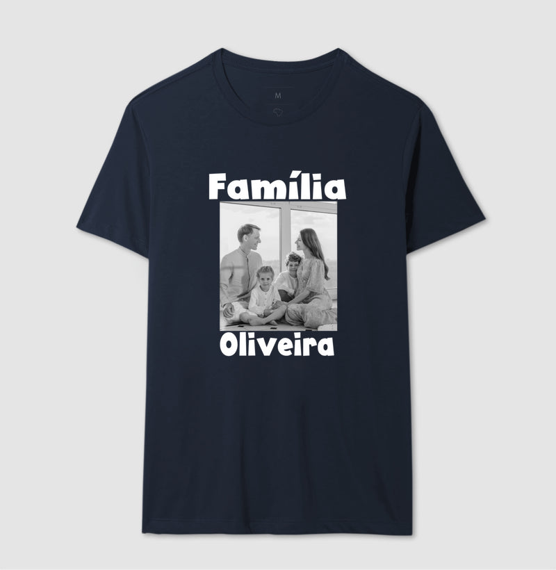 Camiseta Família - Foto Retrato