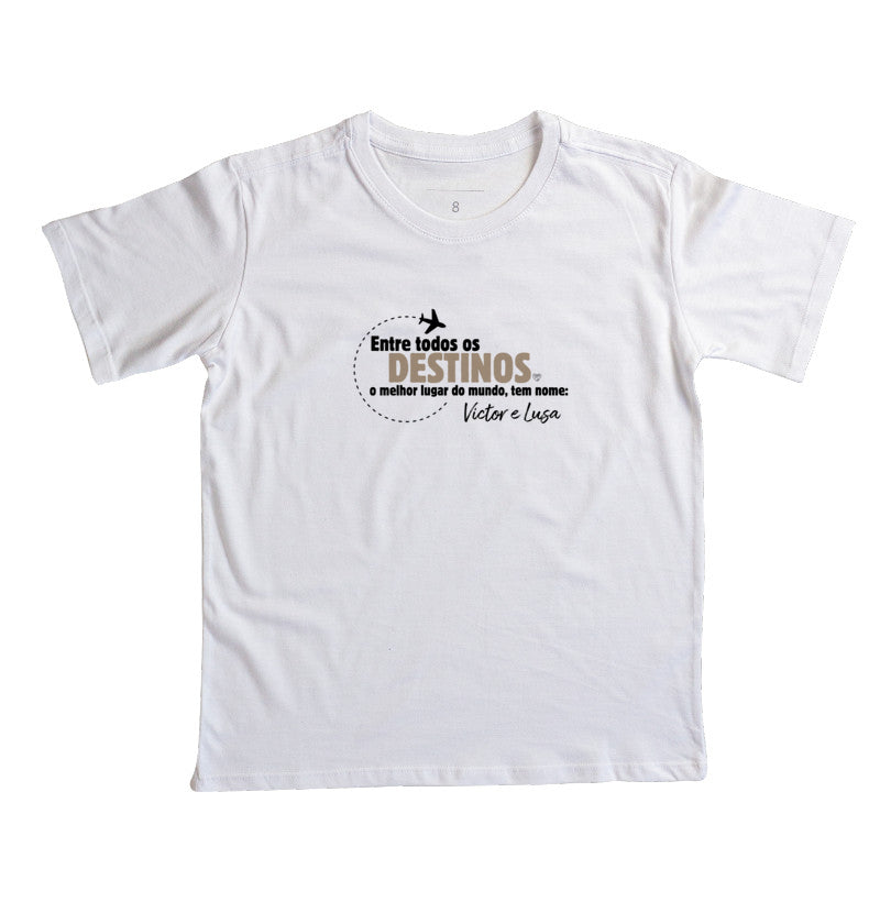 Camiseta Infantil - Entre todos os Destinos