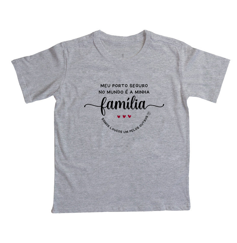 Camiseta Infantil Família Loucos um pelo outro