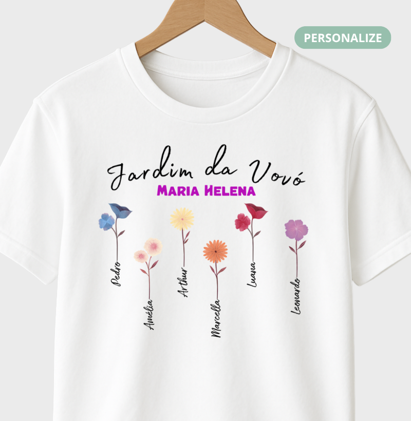 Camiseta Personalizada - Jardim da Vovó