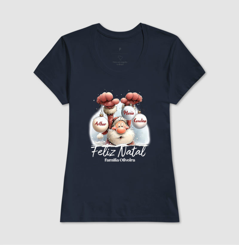 Camiseta Personalizada Natal Papai Noel