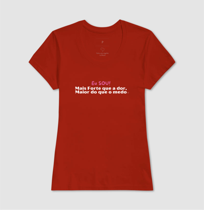Camiseta Personalizada - Eu sou maior do que a dor