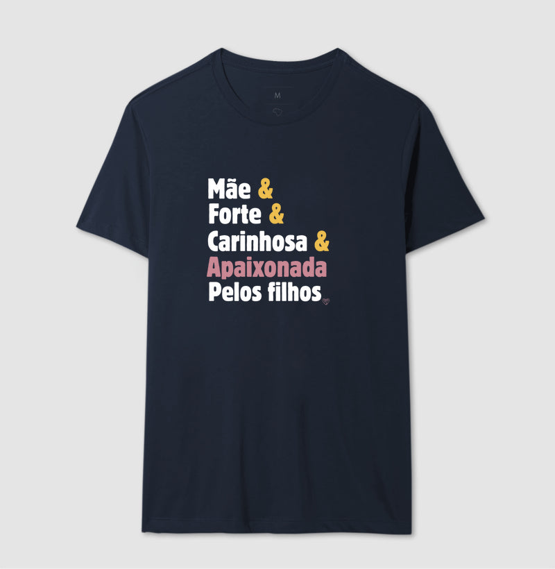 Camiseta Personalizada - Mãe apaixonada pelos filhos