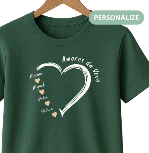 Camiseta Personalizada Amores da Vovó