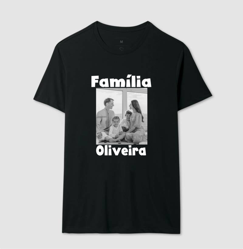 Camiseta Família - Foto Retrato