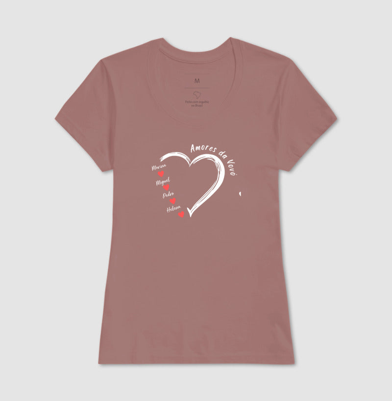 Camiseta Personalizada Amores da Vovó
