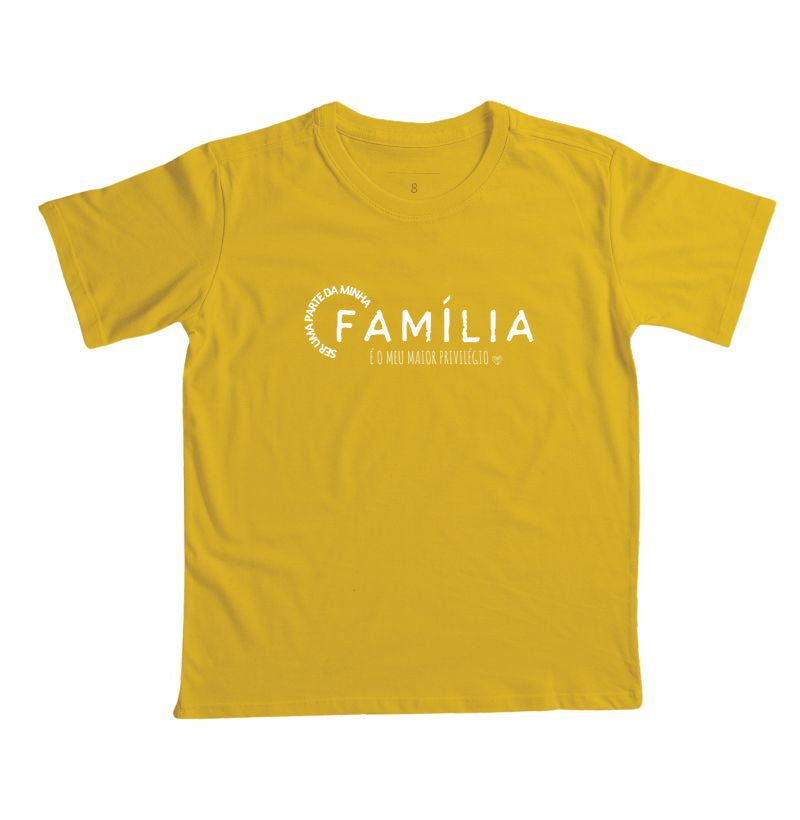 Camiseta Infantil - Família maior Privelégio