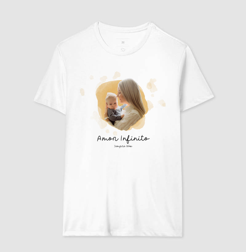 Camiseta Personalizada Mãe e Filho - Amor Infinito