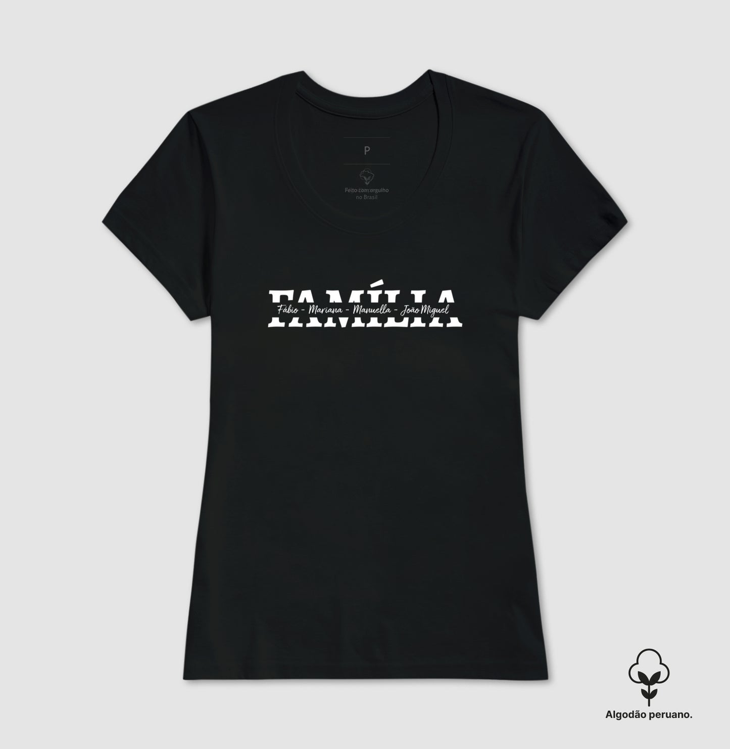 Camiseta Família - Nome dos integrantes