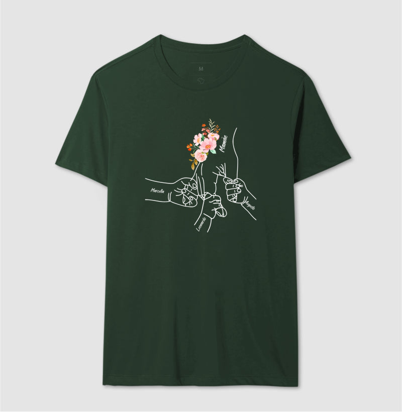 Camiseta Personalizada Mão de amor mãe