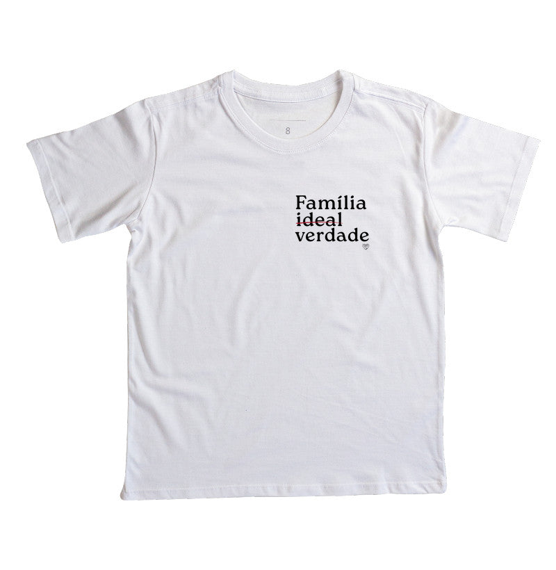 Camiseta Infantil Família De verdade