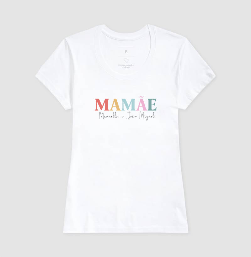 Camiseta - Mamãe colorida