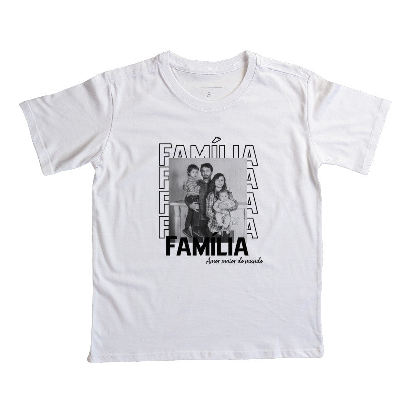 Camiseta Infantil- Família Amor maior do mundo