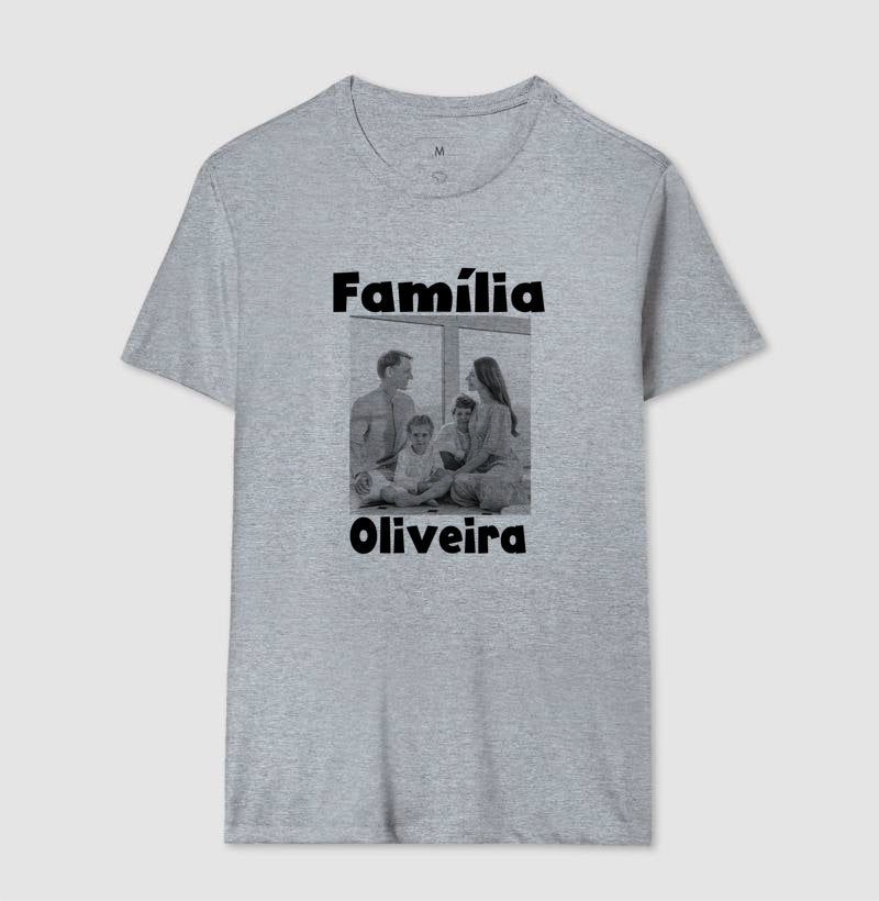 Camiseta Família - Foto Retrato