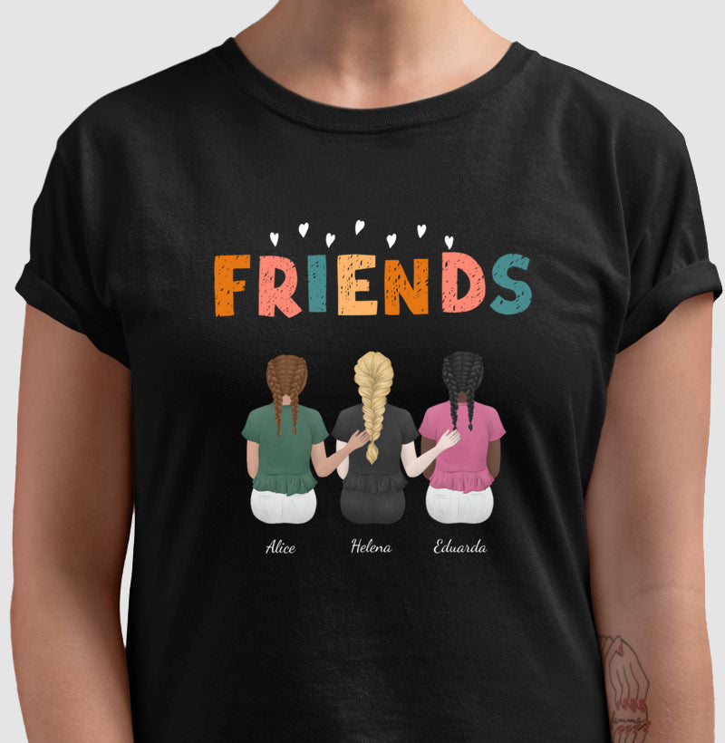 Camiseta Personalizada - Melhores Amigas