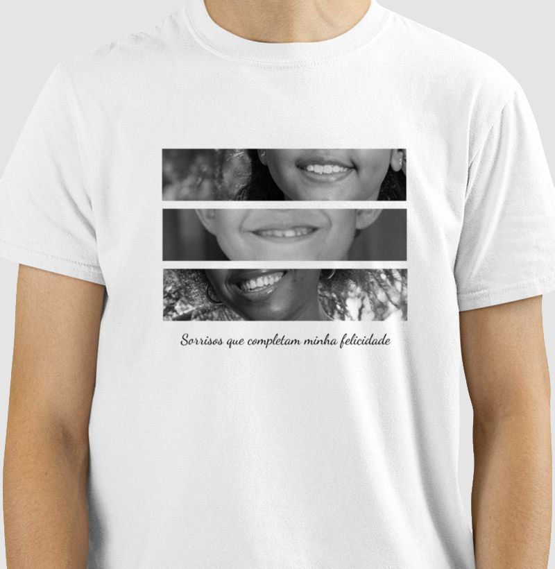 Camiseta Sorrisos de Felicidade