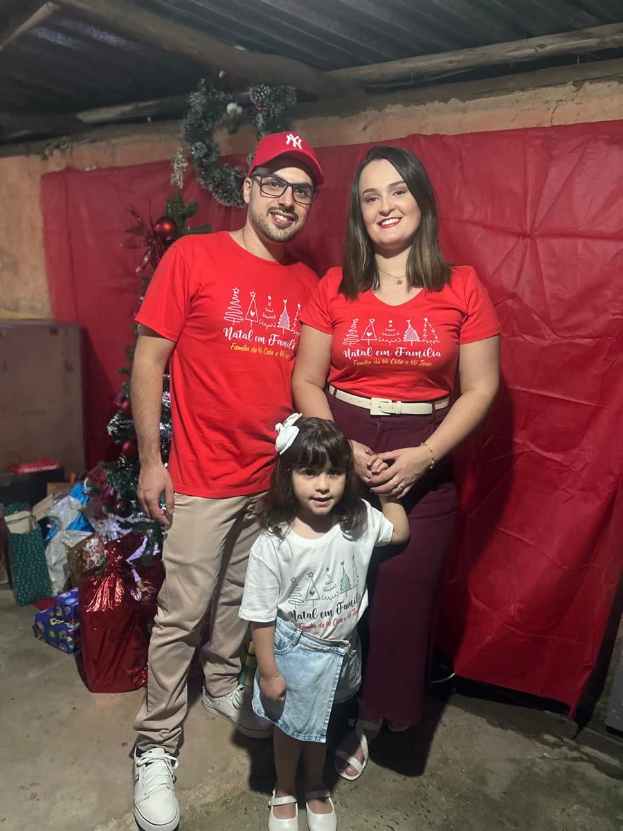 Pai, mãe e filha