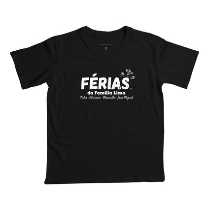 Camiseta Personalizada Infantil - Férias em Família