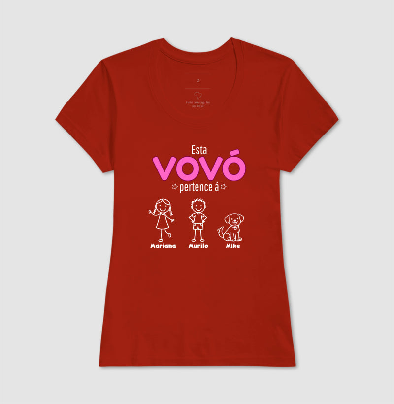 Camiseta Personalizada - Vovô/Vovó  Netos e Pets
