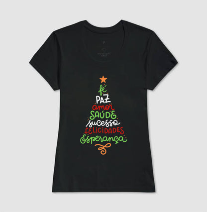 Camiseta Natal Árvore da positividade