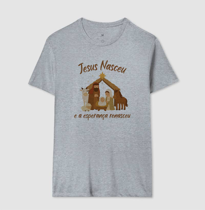 Camiseta natal Jesus Renasceu