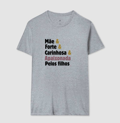 Camiseta Personalizada - Mãe apaixonada pelos filhos