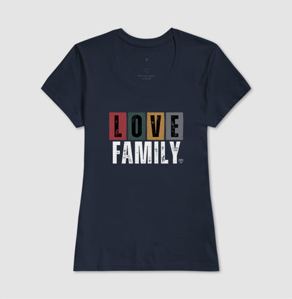 Camiseta - Love Family colorida