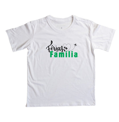 Camiseta Infantil Férias em Família